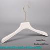 White Plastic Women's Clothing Hanger with Pant Clips for Live Streaming and Household Use