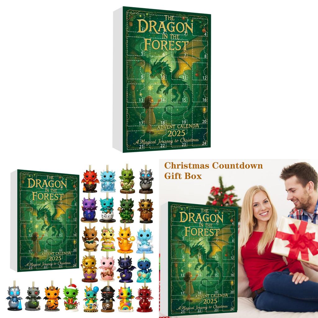 Dragon Christmas Tree Decorations With Acrylic Animal Ornaments For Festive Gifting