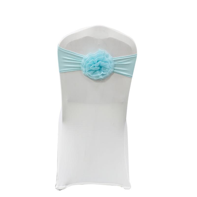 

Flower Ball Chair Ties Wedding Spandex Elastic Chair Sashes Cover Bands Bows For Reception Banquet Party Event Decoration Bulk