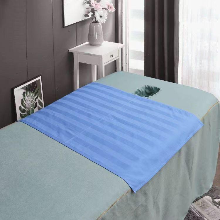 All-Cotton Tui Na Massage Towel for Beauty Salons 40x60 cm небесно-голубой
