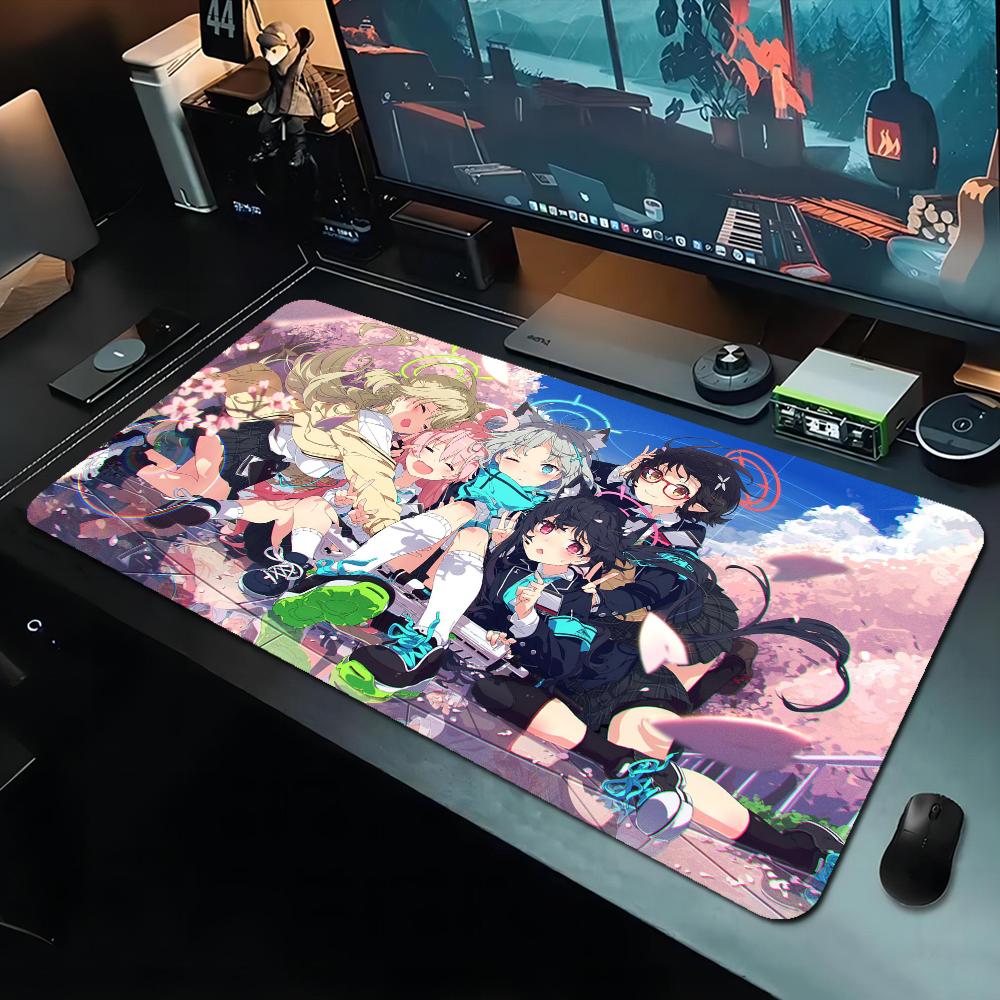 Blue Archive Mousepad Boy Pad Natural Rubber Gaming Mousepad Desk Mat Size For Gameing World Of Tanks CS GO Zelda