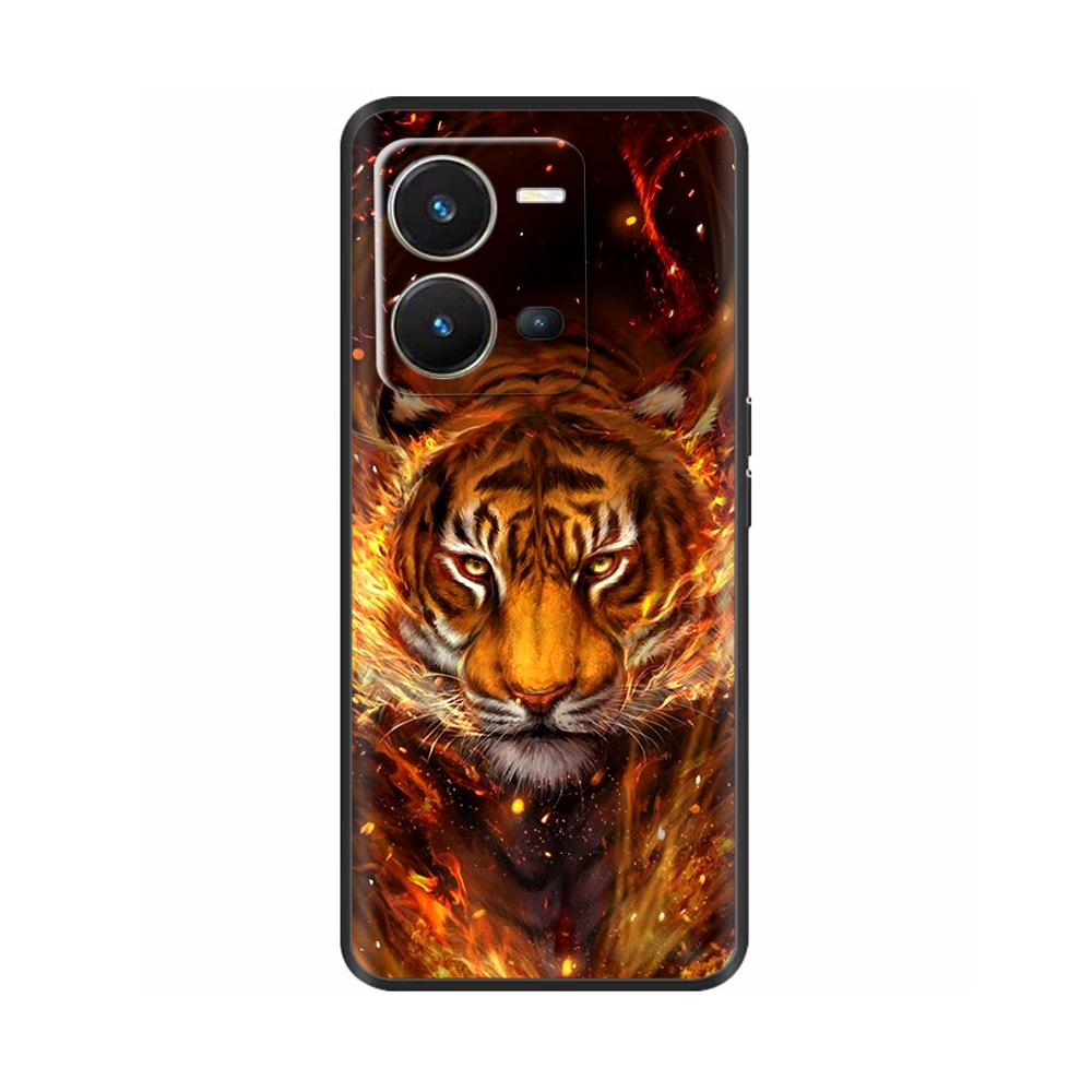 Cute Silicon Phone Case For Vivo X80 Lite 5G Case 2022 Black Silicone Soft TPU Back Cover for vivo X80 Lite X80Lite Bumper Capas