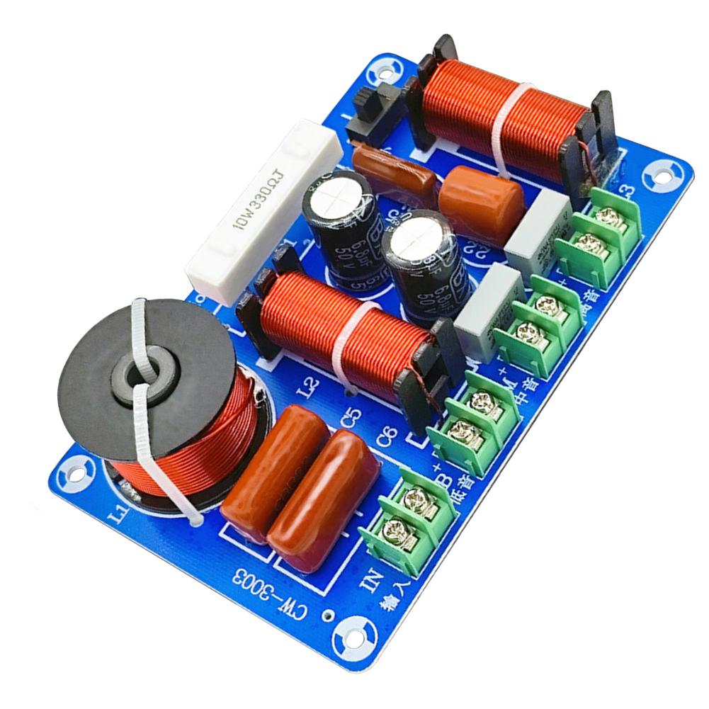 250W Speaker Crossover Treble Medium Bass 3 Ways Audio Speaker Crossover Module 5200Hz-5500Hz for Home Theater Speaker Upgrade