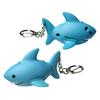 LED Illuminated Shark Shape Keychains Offering Light for Dark Key Finding At Night and As Fun Decorations