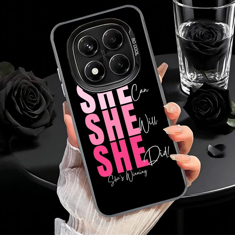 Girl Boss Lady Pink Soft Phone Case for Xiaomi Redmi Note 13 14 15 Pro Plus 12S 12 11S 11 11T 10S 10 Shockproof Cover Back Shell