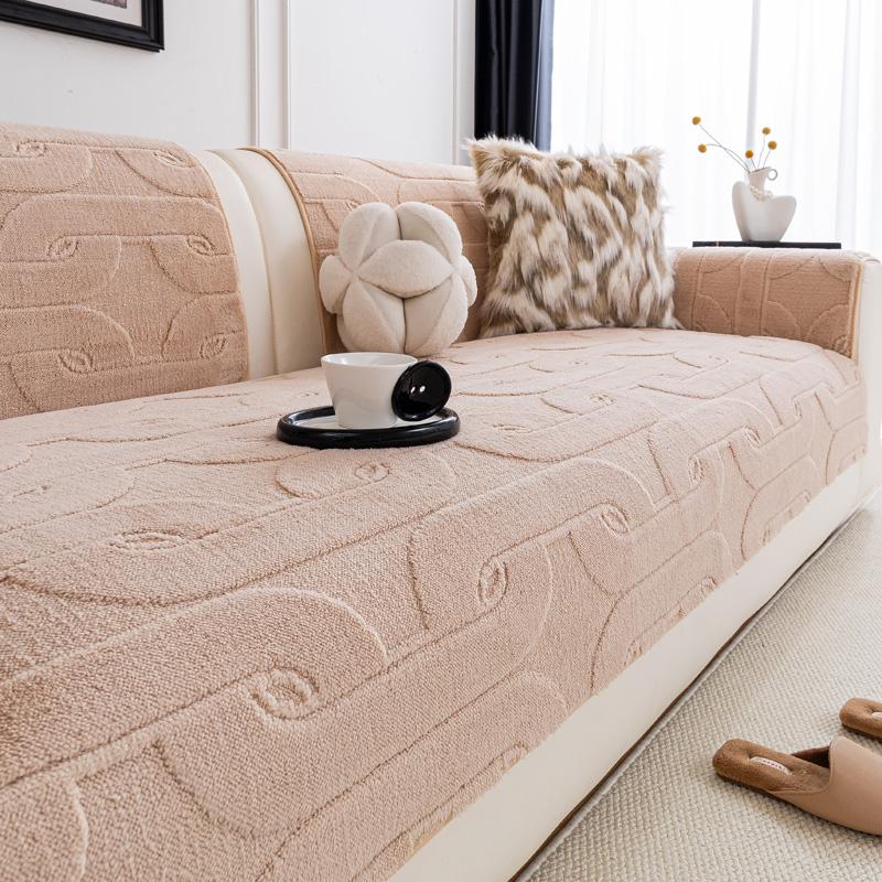 

Мягкий плюшевый чехол на диванную подушку, нескользящий, современный, простой, всесезонный, универсальный, хлопковый, бархатный чехол на сиденье дивана 70x70cm