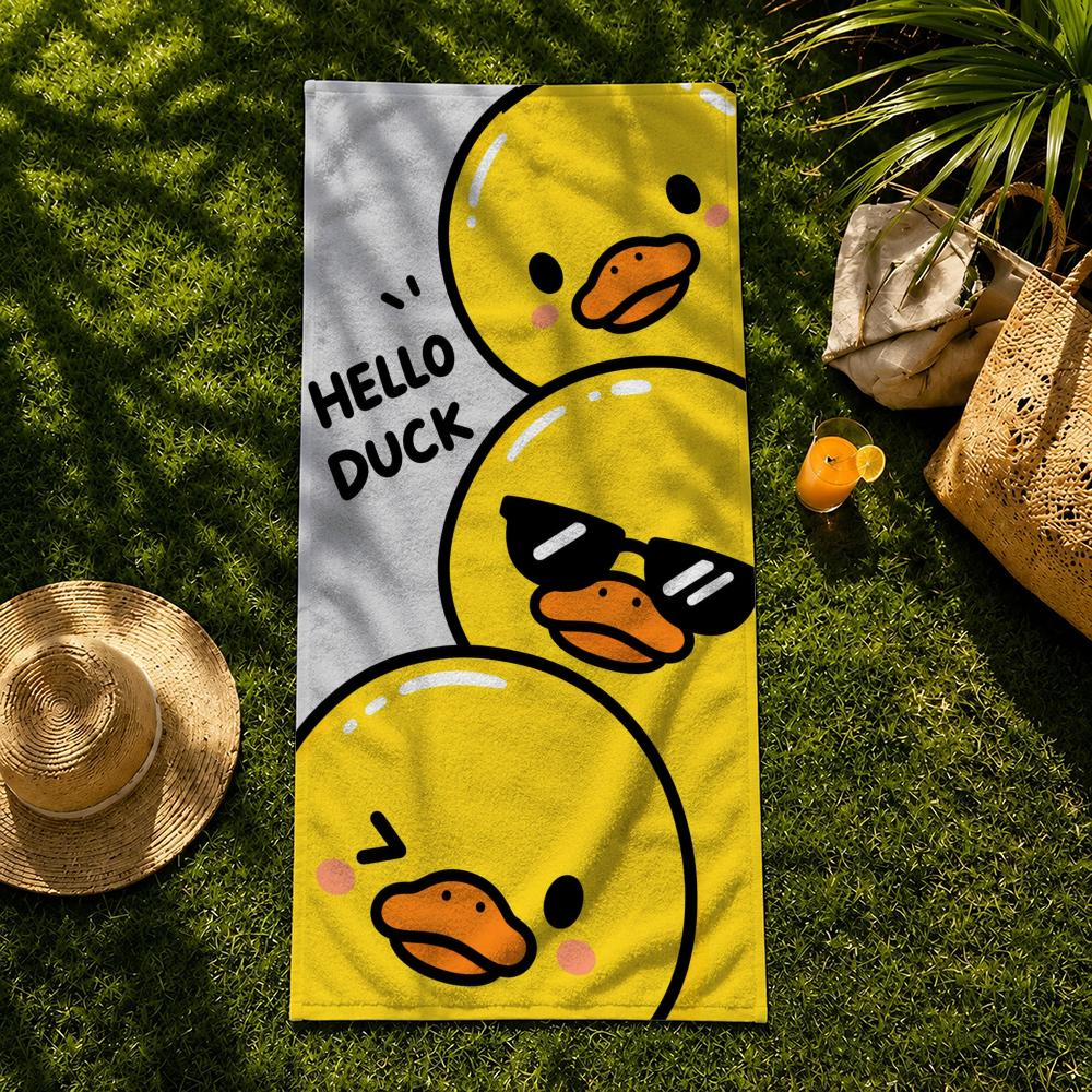 Animal Art D-Duck F-Funny Towel Towel beach towel, quick drying absorbent bath towel for Swim,Gym,Camping,Outdoor hot