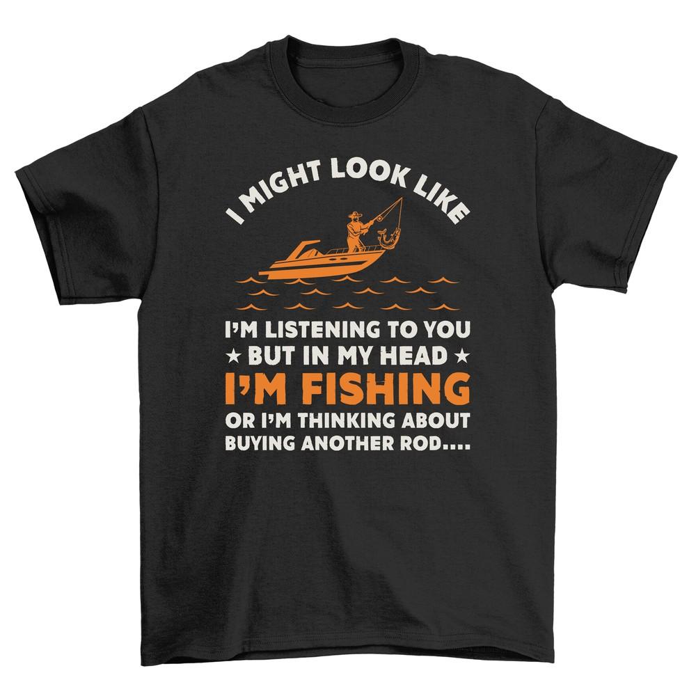 '6 Feet Deep Fishing Expedition'' - Funny T-shirt, 100% Cotton Tee, Unisex Design