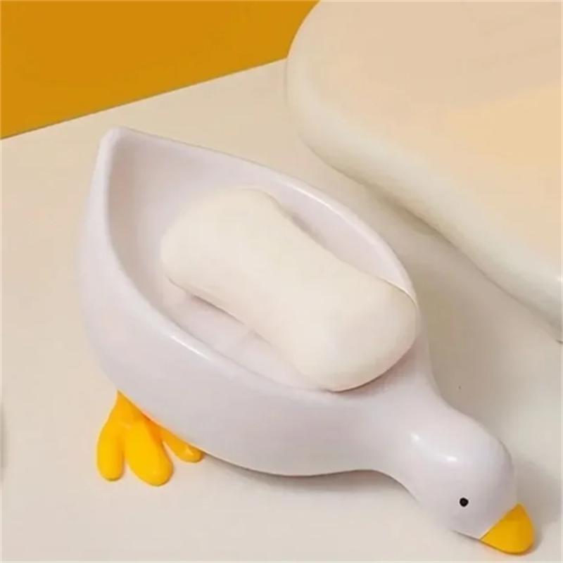 

Soap Tray Self-draining Soap Rack Cute Rack for Shower Bathroom Tub Sink Tray Bracket Bathroom