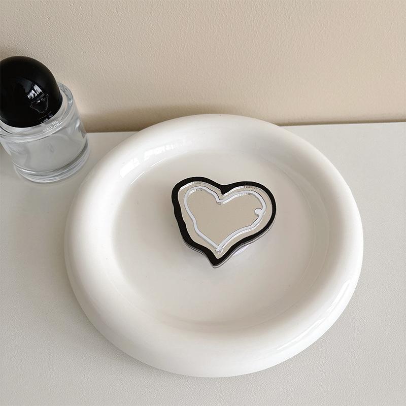 Color Love Mirror, Mobile Phone Case, Airbag Bracket, Simple Makeup Mirror, Niche Portable Portable Watch Drama Support