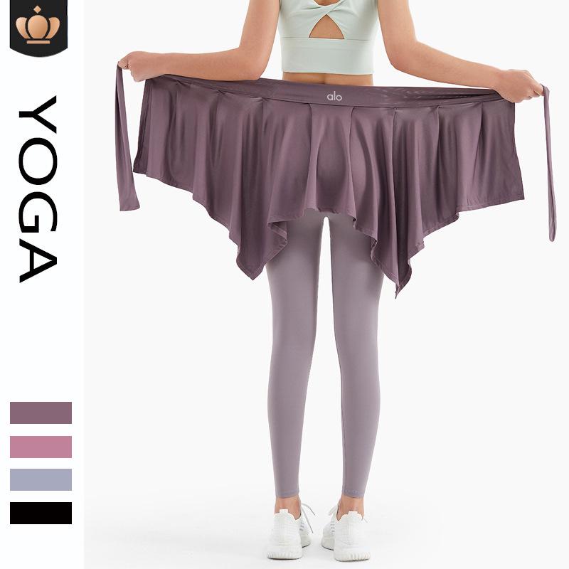 

Alo Yoga Women s Irregular Tie-Up Ballet Dance & Fitness Skirt One Size
