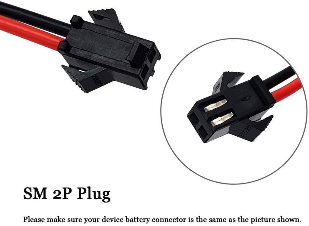 Oppladbart Ni-MH Batteri 4.8V 2400mAh AA | SM-2P Kontakt | For RC Båt, RC Buss, Drone Radiofly Space Kondor | USB-kabel Inkludert | Grønn