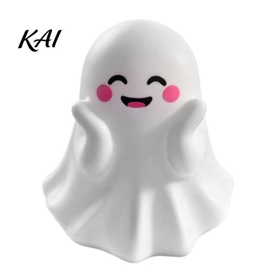 Novelty Office Desk Decor Halloween Ghost Pen Holder, Cute Mini Figurine Decor, Funny Desktop Cup Pencil Stand Ornament, Creative Organizer