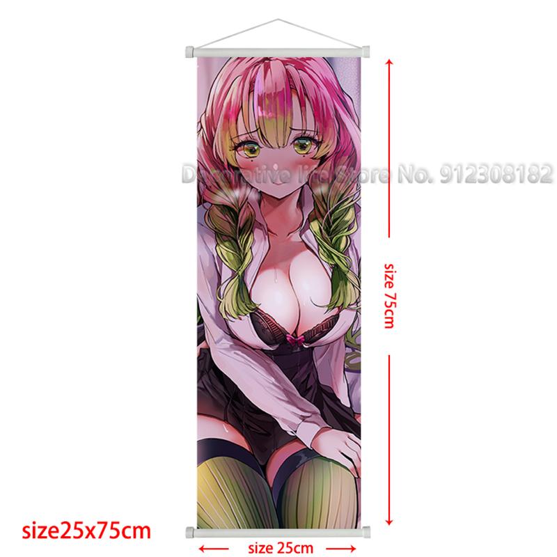 Demon Slayer Scroll Poster Kamado Tanjirou Canvas Painting Nezuko Classic Wall Art Pictures for Living Room Home Decoration
