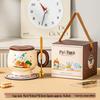 Cute Ceramic Coffee Mug with Lid