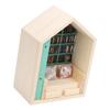 Bookshelf Mini House Kit Wooden Decorative Exquisite Cute Long Life Tiny House Kit for Bedroom Study