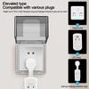 Wall-mounted Switch Protective Cover Plastic Self-Adhesive Enlarged Protection Socket 86 Type Splash-Proof Box Wall