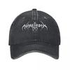 ENARGAROTH Black Metal Gothic Print Demin Cap Lightweight Mens Cap Womens Baseball Cap