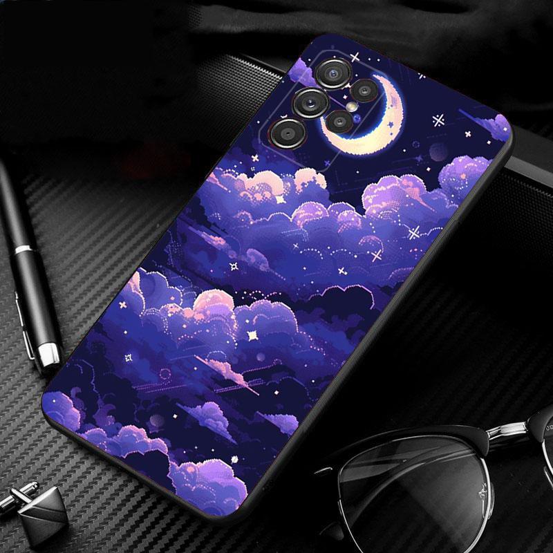 Sceneary Landscape Moon Phone Case For Samsung A52S A21S A33 A23 A13 A14 A32 A52 A53 A54 A51 A71 A15