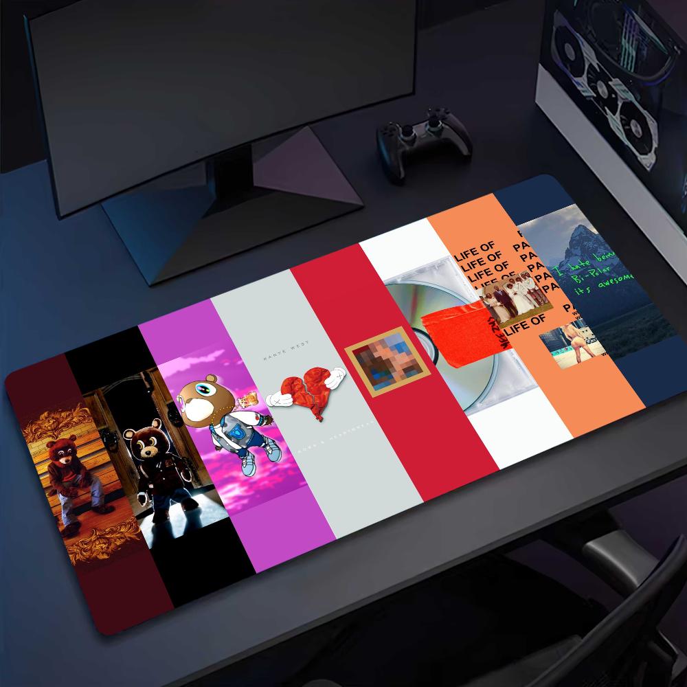 Mousepads West Nonslip Lockedge Officetudent Gaming Rapper Thickened Large Writing Pad Cushion Ye Kanye Mouse Pad SBD300x800x2mm