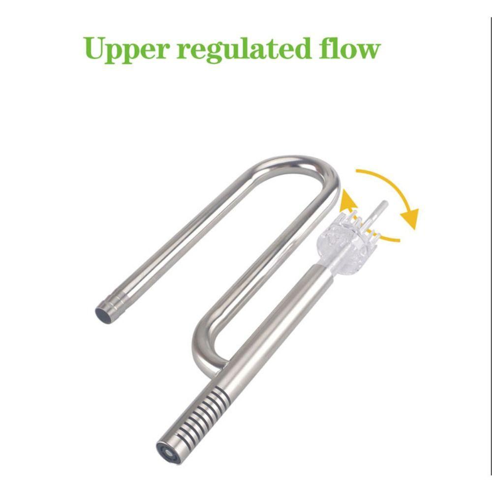 12/16mm Inflow Outflow  Pipe 360 Degree Rotation Stainless Steel Extension Tube  Aquarium
