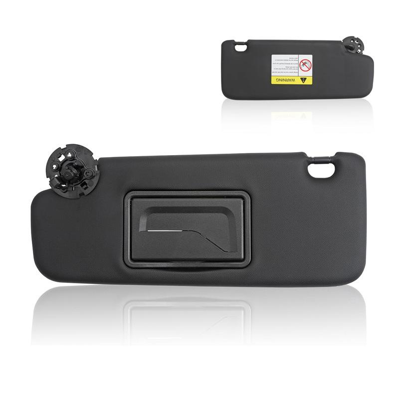 Black Sun Visor Pair for Chevrolet Cruze 2011 2012 2013 -, with Vanity Mirror, Replaces 95034256 95034253