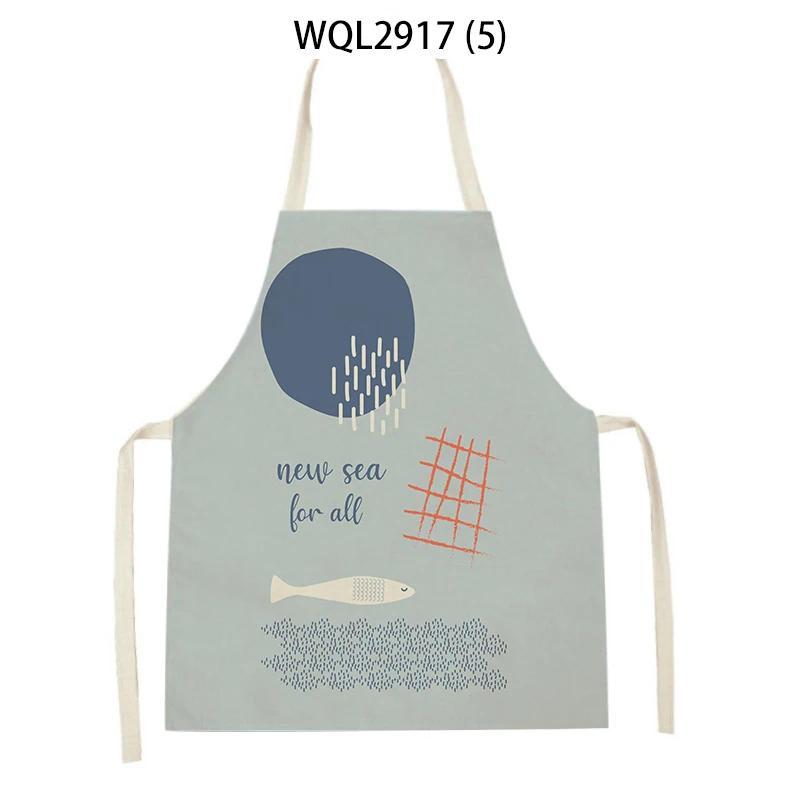 Cleaning Supplies Women Men Kitchen Aprons Tortoise Sailboat Fish Octopus Pattern Cooking Aprons Baking Antifouling Apron