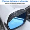 Car Rear View Mirror Rain Visor Guard PVC Auto Mirror Rain Shield Rainproof Side Mirror Rain Eyebrow Cover for SUV Truck Car Accessories