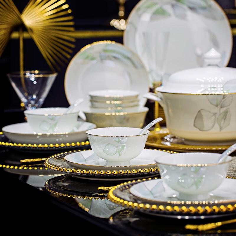 LISM 60-teiliges Keramik-Geschirrset im europäischen Stil