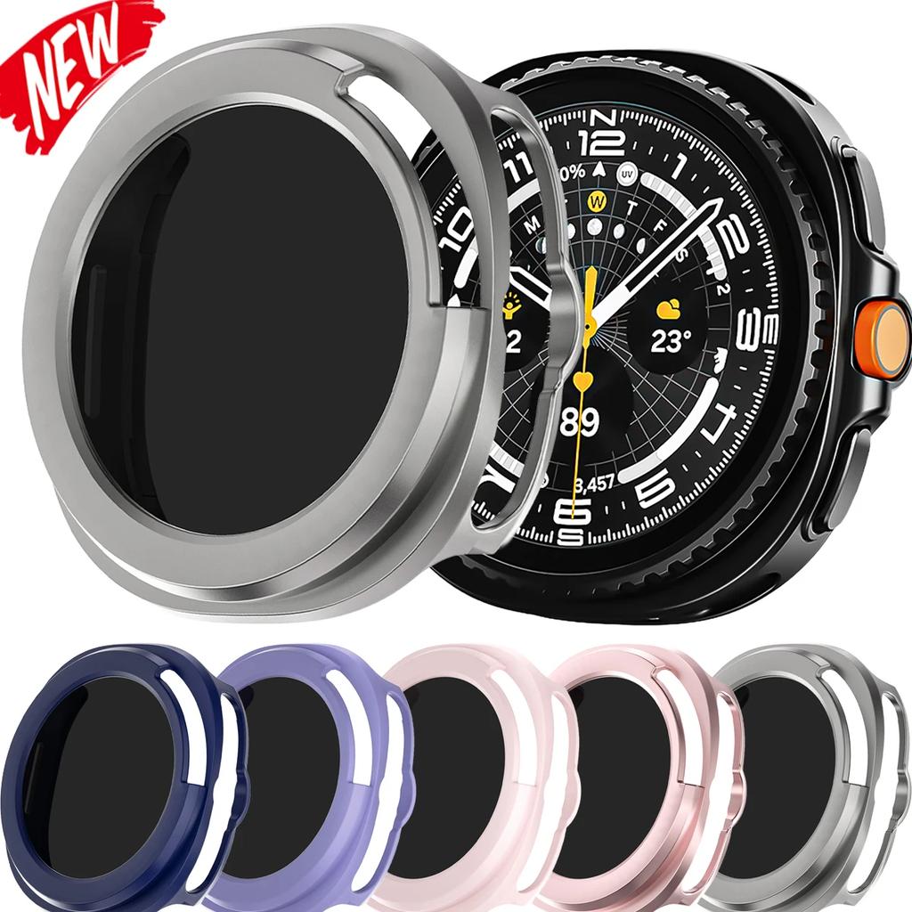 PC-fodral+Glas Sekretessfilm Fodral För Samsung Galaxy watch 8 Classic Tillbehör Skärmskydd Stötfångare Skyddande Hölje Klocka 8