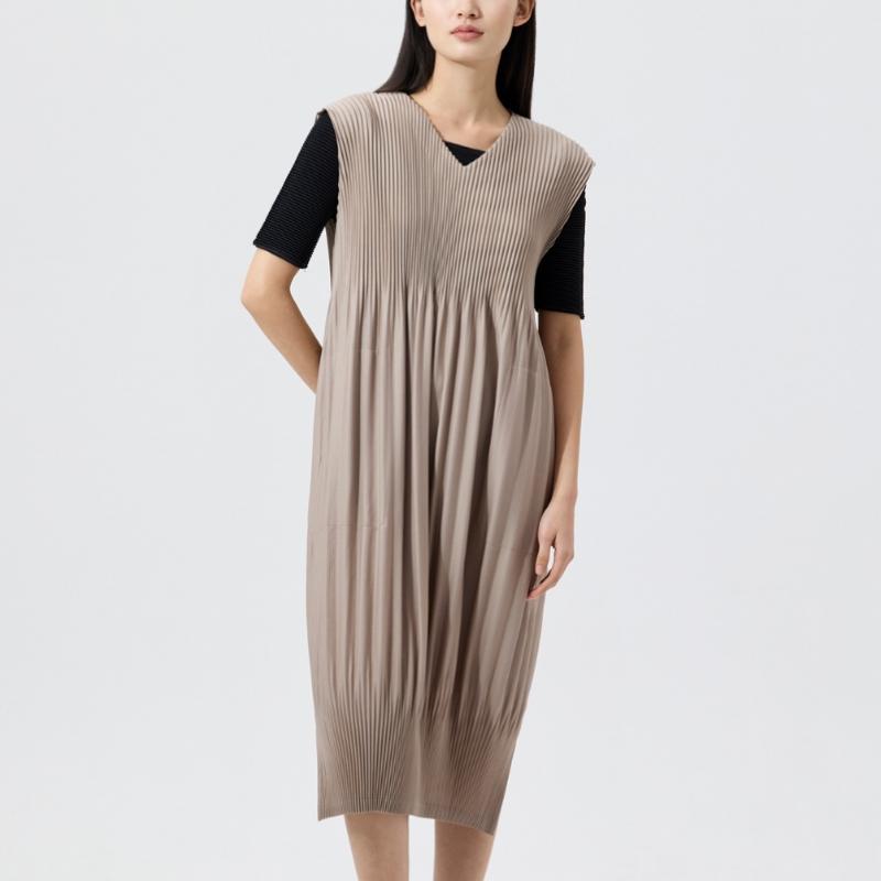 Pleats Me Jar Silhouette Pleated Dress Epops126005