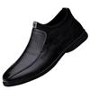 Men's Shoes First Layer Cowhide Casual Shoes Autumn and Winter Low-heeled Foot Leather Shoes Men's Large Size British Style Dad Shoes