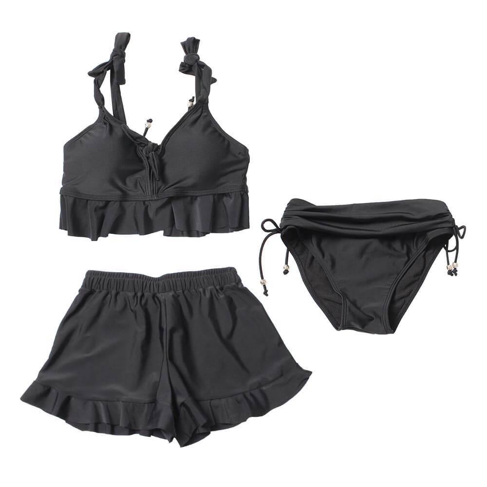 Japanese Market Three-Piece Swimsuit Set