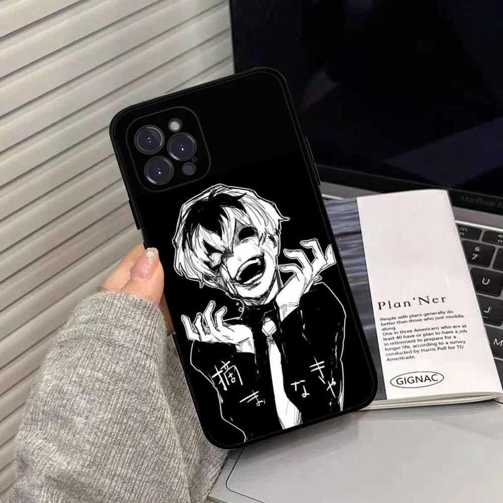 Anime Tokyo Ghoul Kaneki Ken Phone Case For iPhone 16 15 14 13 12 11 Pro Max XS X XR 7 8 SE Silicone Soft Cover