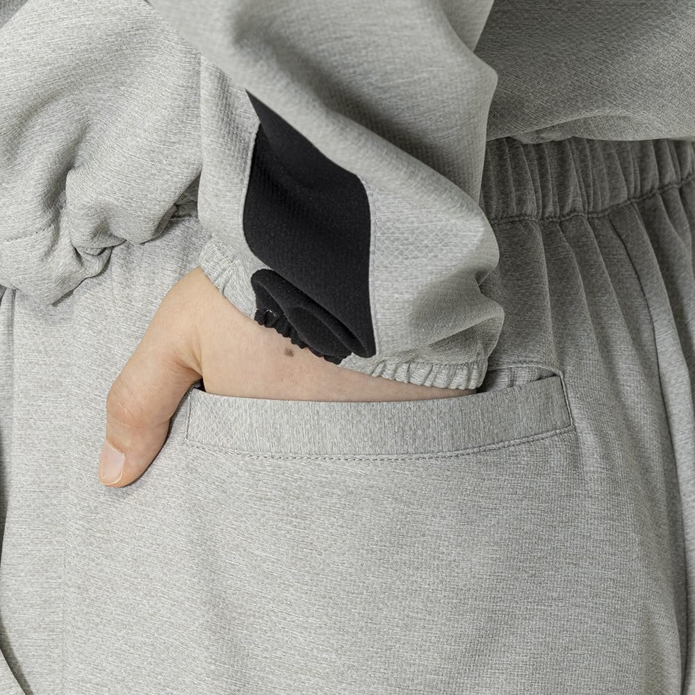 Mizuno Stretch Cloth Training UPF Gray 32MDB345 Women's Ankle-Length Pants, Sweat-Wicking, Quick-Drying, 50+, Heather,