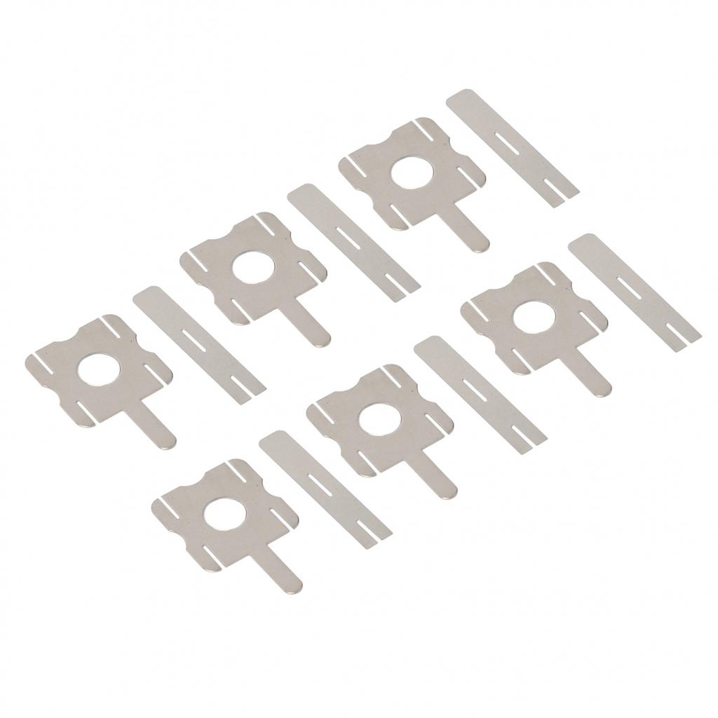 Y-shaped Nickel Strip Spot Welding Nickel-plated Steel Silver 26*22mm