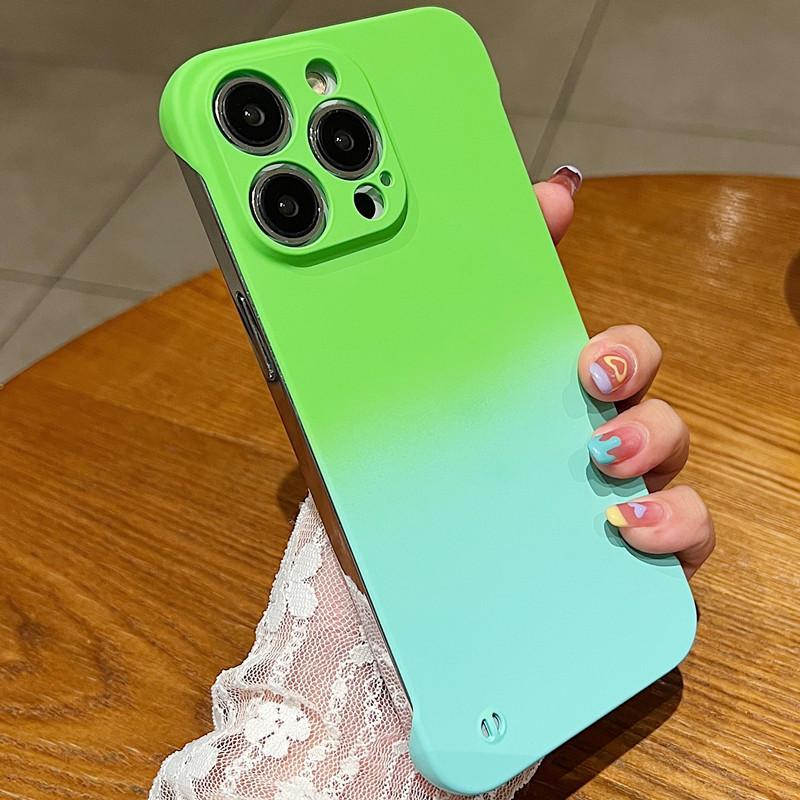 Applicable to iphone16 mobile phone case gradual change 14 borderless apple 13 matte 12promax hard case 11 new 15