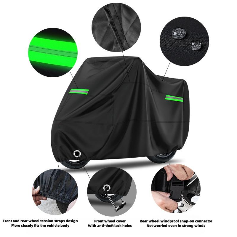 Universal Fahrrad Motorrad Abdeckung Wasserdicht Staubdicht UV Sonnenschutz Vollfahrzeug Regenschutz Outdoor Garagenlagerung