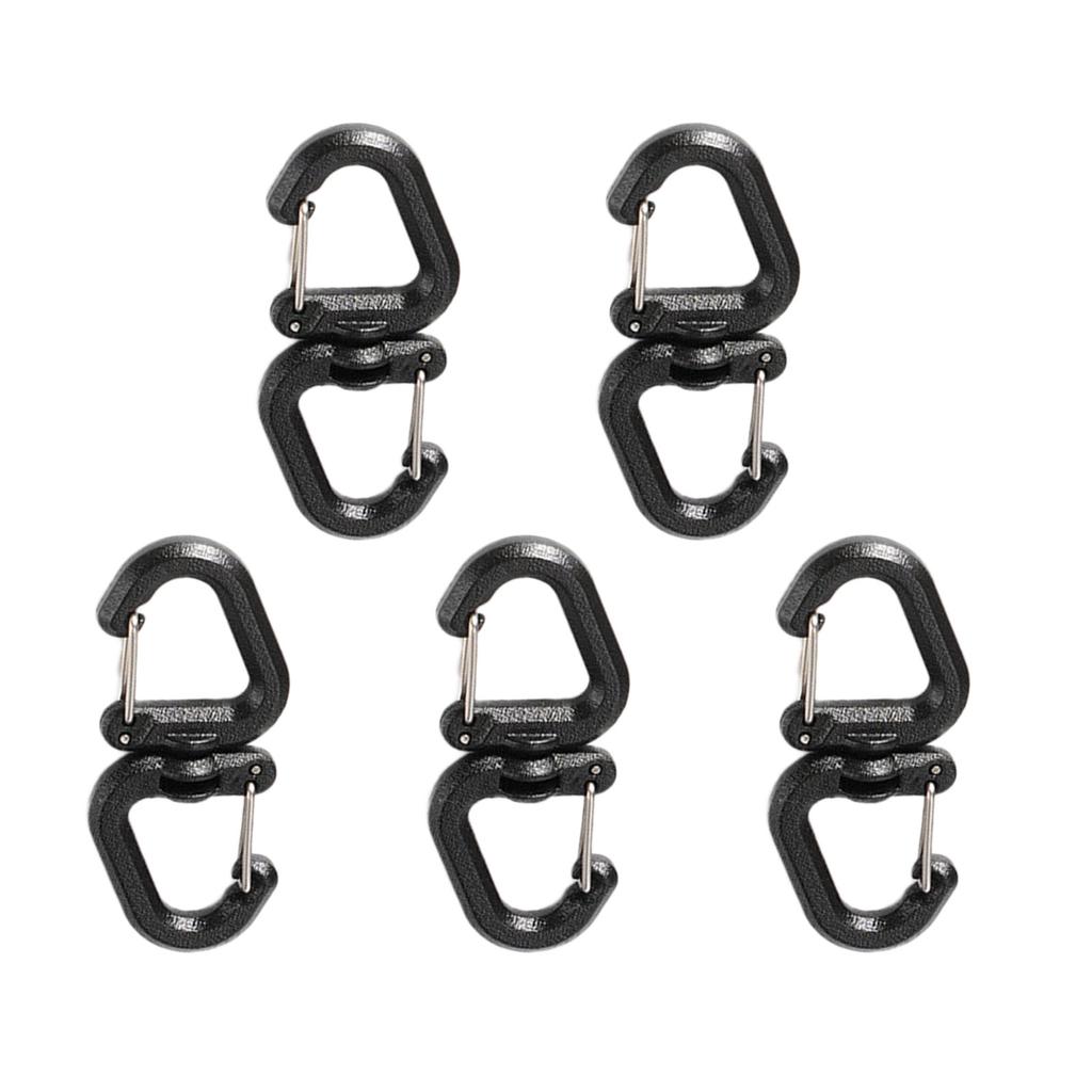 Multifunctional S Shape Carabiner Clip Keychain Belt Key Holder 360 Degree Rotation Heavy Duty Keychain Carabiner Hook