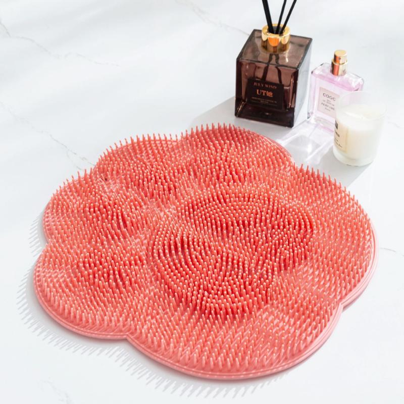 Lazy Bath Back Scrubbing Mat Bathroom Bath Foot Massage Non-slip Mat Foot Scrubbing Dead Skin Brush Suction Cup Back Scrubbing Wall Sticker