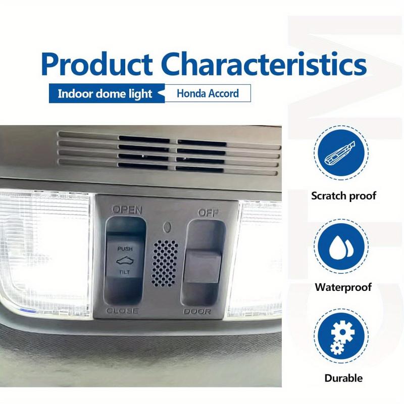 Interior Dome Light Cover Roof Map Light Lens for Honda Accord Hybrid Civic Replace 34401-SDA-A21 34402-SDA-A21 Pair