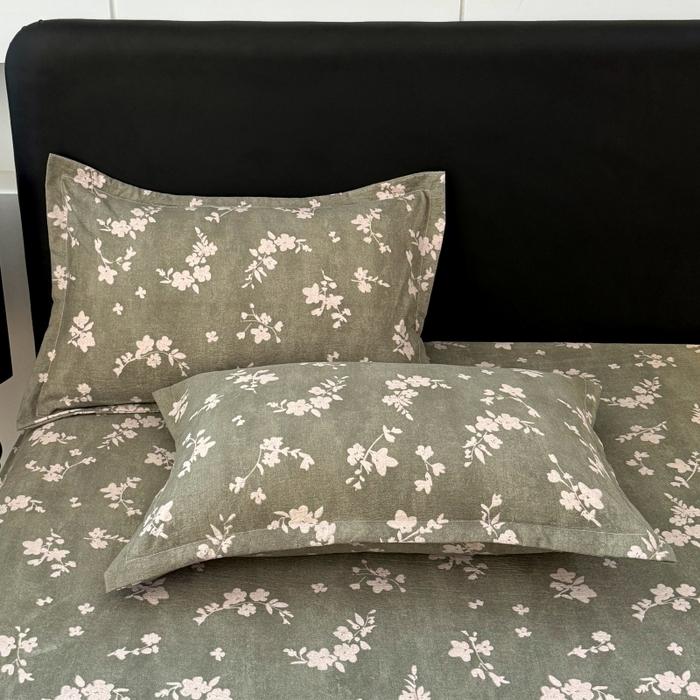 2pcs Soft linen type cloth Fabric Breathable  Pillowcase