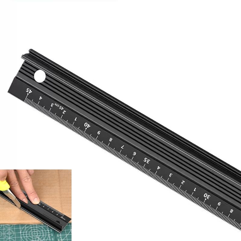 Professional Aluminum Alloy Ruler Metal Measuring Tool For Students Architects Engineering Drafting Measuring Drawing