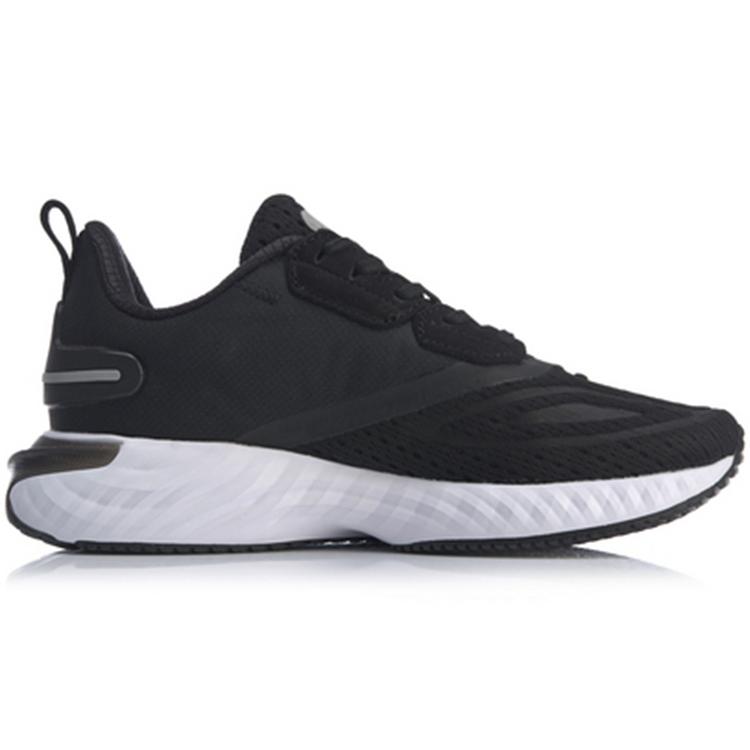 New LiNing Cloud 5 V Shield Cushioning And Breathable Low Top Running Shoes Women's Black White ARHP176-5