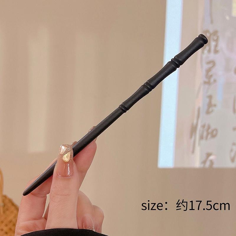 Bambusknoten Holz Damen Mädchen Chinesischer Stil Tradition Klassische Kultur Stab Pan Haarspange Clip Gabel Haarnadel Holz Kopfschmuck Retro