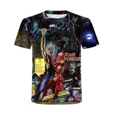 2025 New Summer Tide Muscle Warrior Pictures Men's T-shirt Casual 3D Printed T-shirt Hip Hop Metal Personality Crewneck Top 6XL