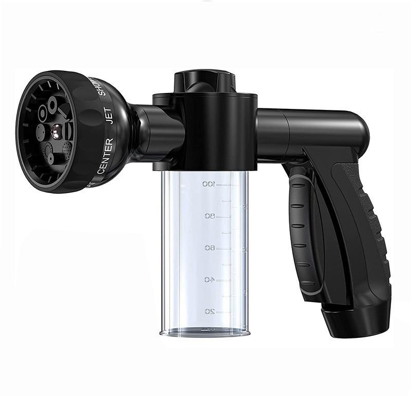 Multi-Purpose Foam Spray Gun: 8-Function High-Pressure Car Wash Tool