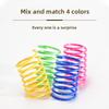 Colorful Plastic Spring Cat Toys, Plastic Colorful Spring Jumping Cat Toys, Cat Pet Supplies