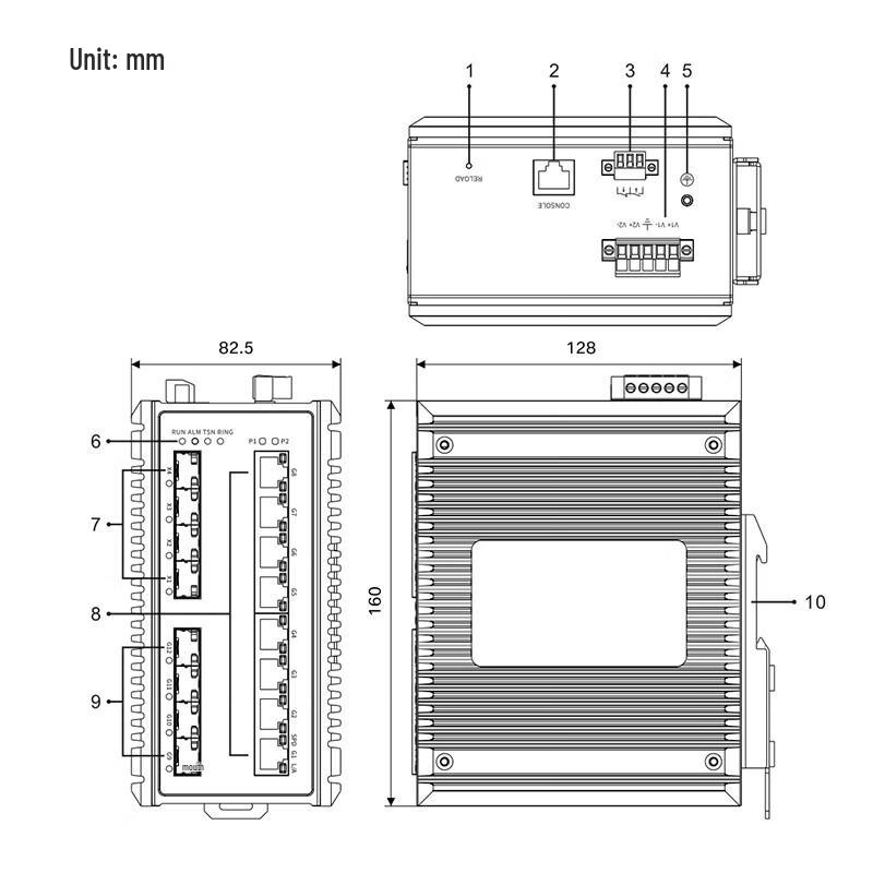 Maiwei Layer 3 Industrial Gigabit/10G TSN Switch
