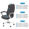 Computer Office Chair Cover Leaves Jacquard Elastic Chairs Slipcovers Stretch Gaming Armchair Seat Covers Office Study Room 1PC